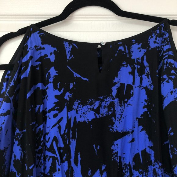 Nicole Miller Blue/Black Dress - Size S - Picture 11 of 16